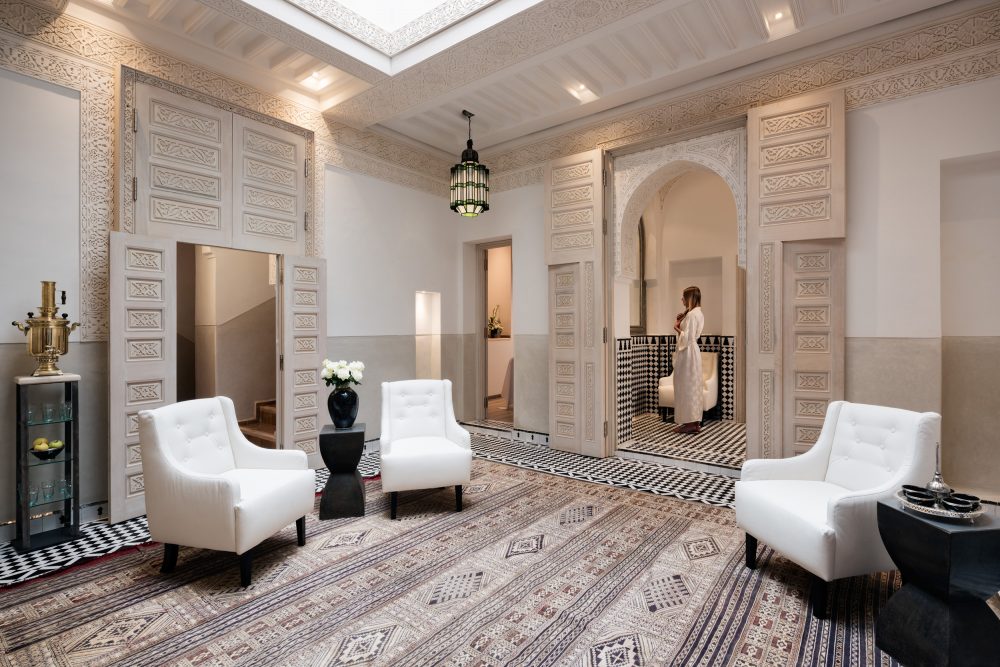 Riad Farnatchi Spa, Marrakech. Photo by Alan Keohane www.still-images.net