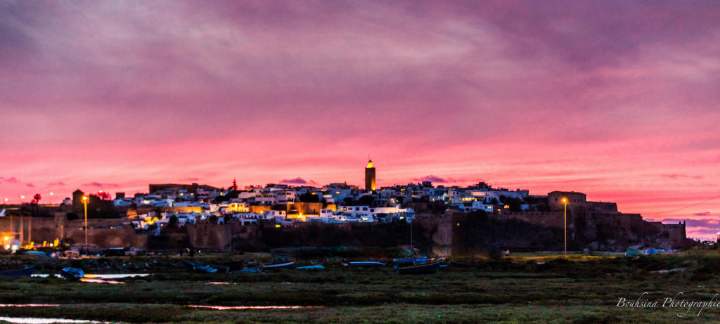 rabat medina by night